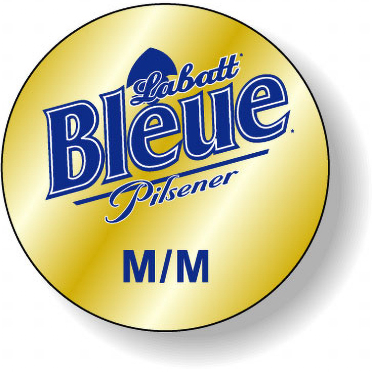 Bright Gold Foil Paper Roll Labels Stock Circle (1" dia.)