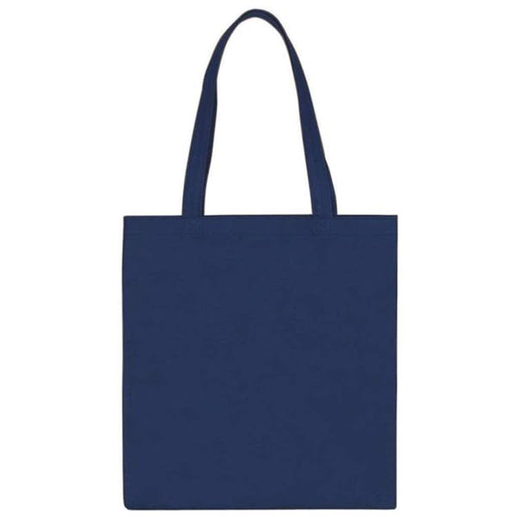 Recycled Shopping Totes - Navy Non-Woven 2