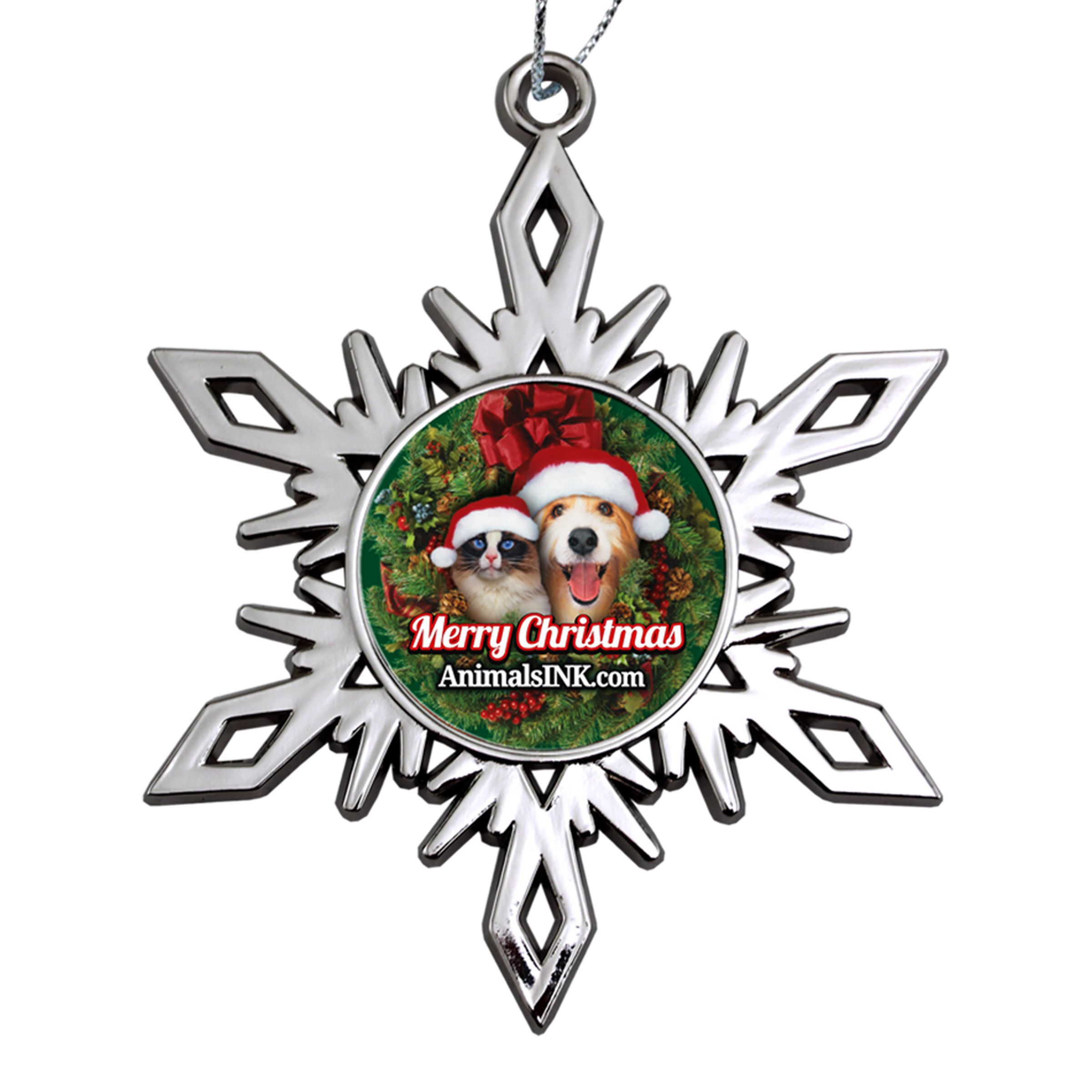 Nickel Snowflake Holiday Ornament 3