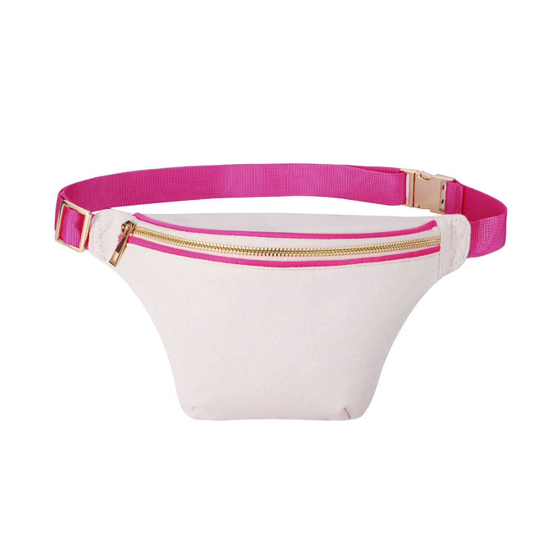 Metal Zipper Canvas Fanny Pack 3
