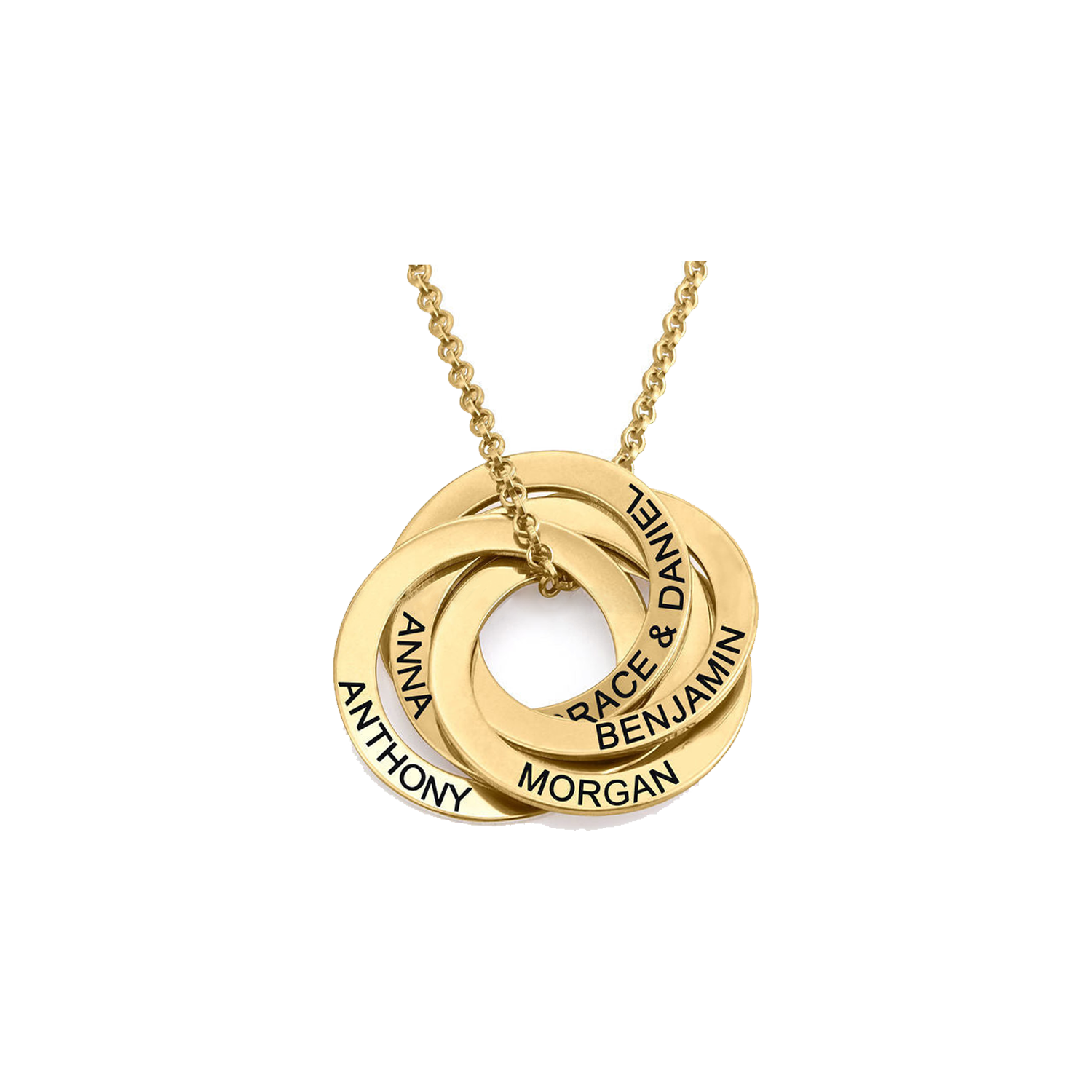 Personalized Russian Ring Engraved Name Necklace 6