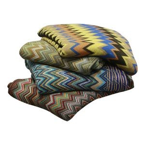 Reversible Sofa Towel Knitted Couch Blanket 2