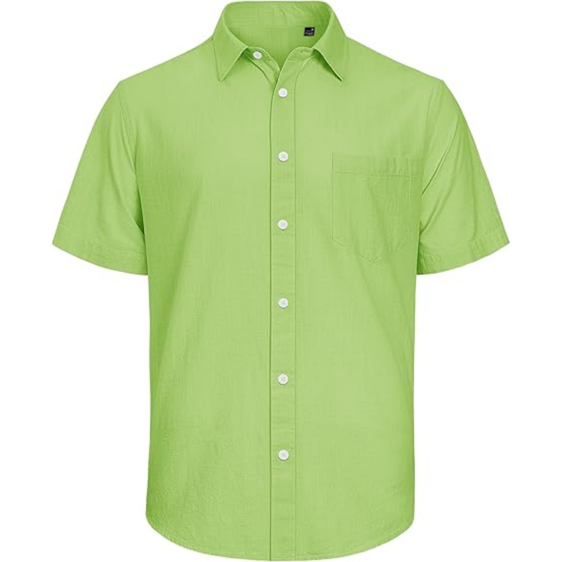Men's Cotton Linen Short Sleeve Shirt 18