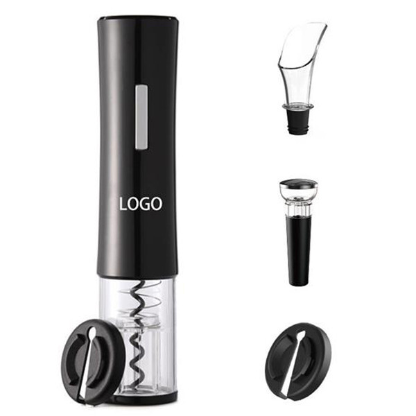 USB Rechargeable Plastic Electric Wine Bottle Opener Set 2