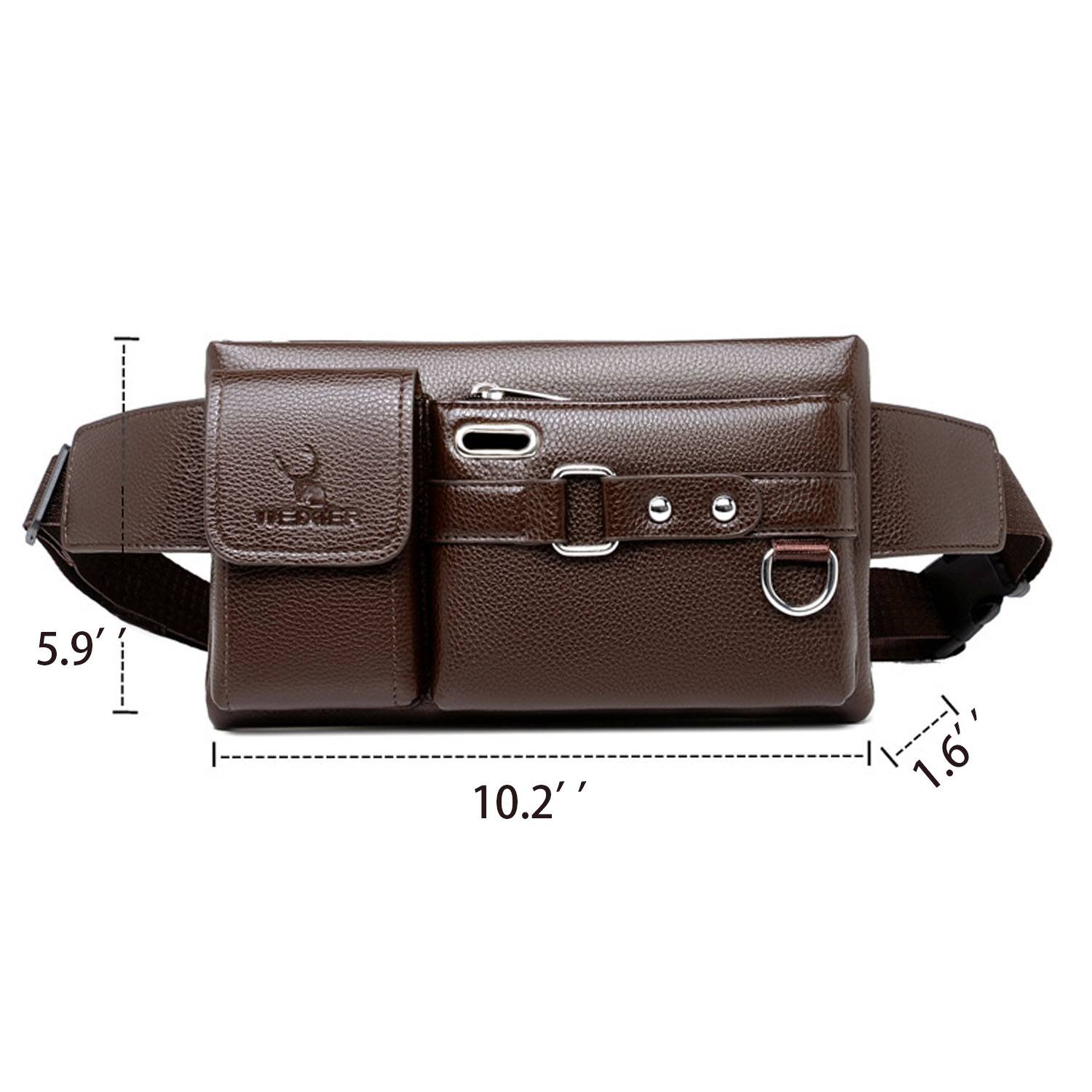 PU Leather Man's Shoulder Bag 2