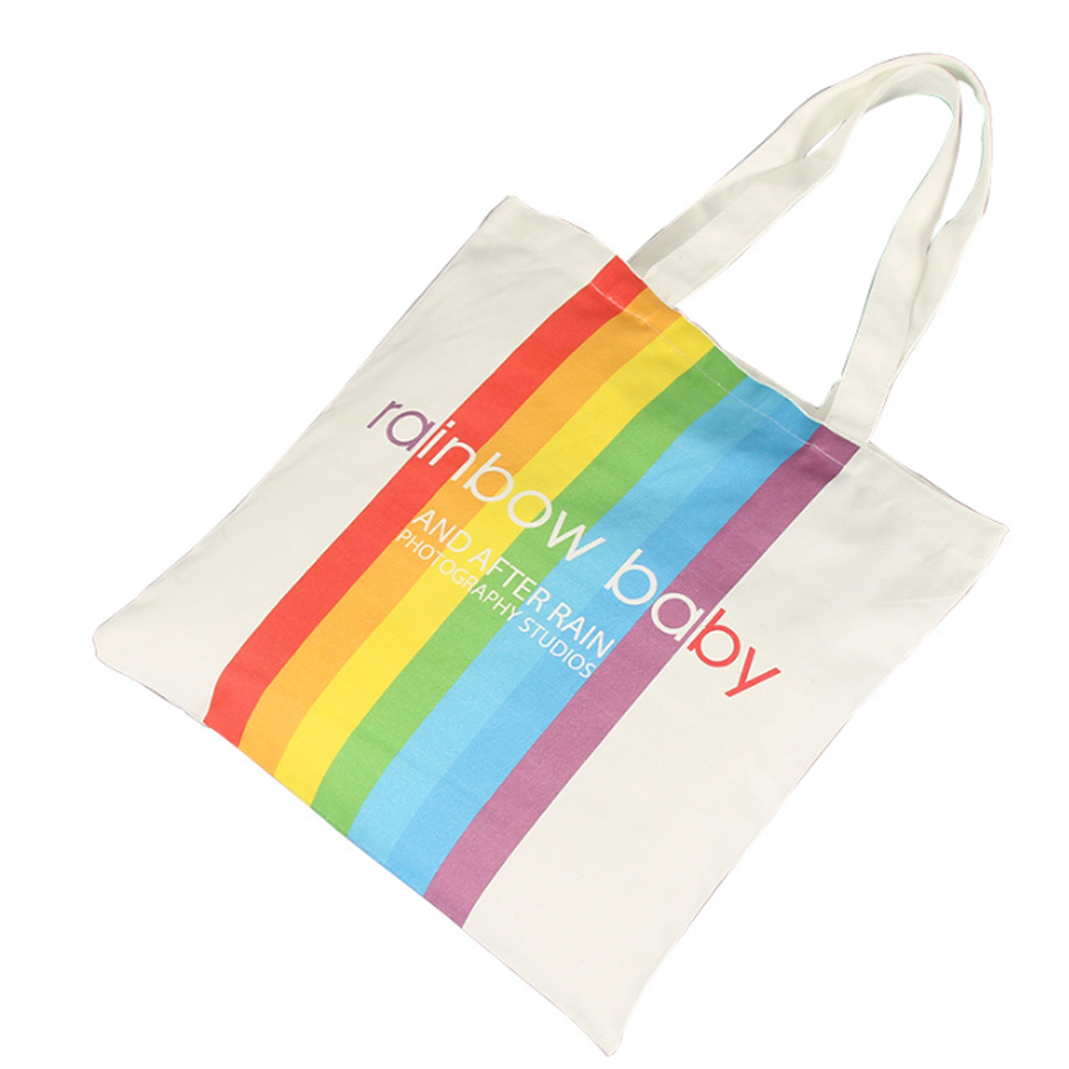 Rainbow Canvas Tote Bag 1