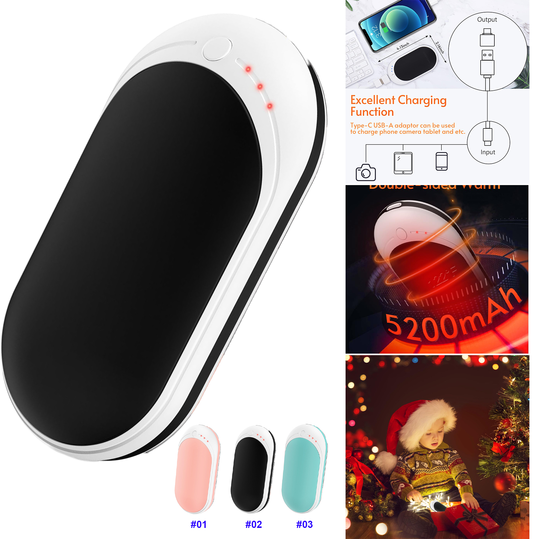Hand Warmers 5200mAh Power Bank