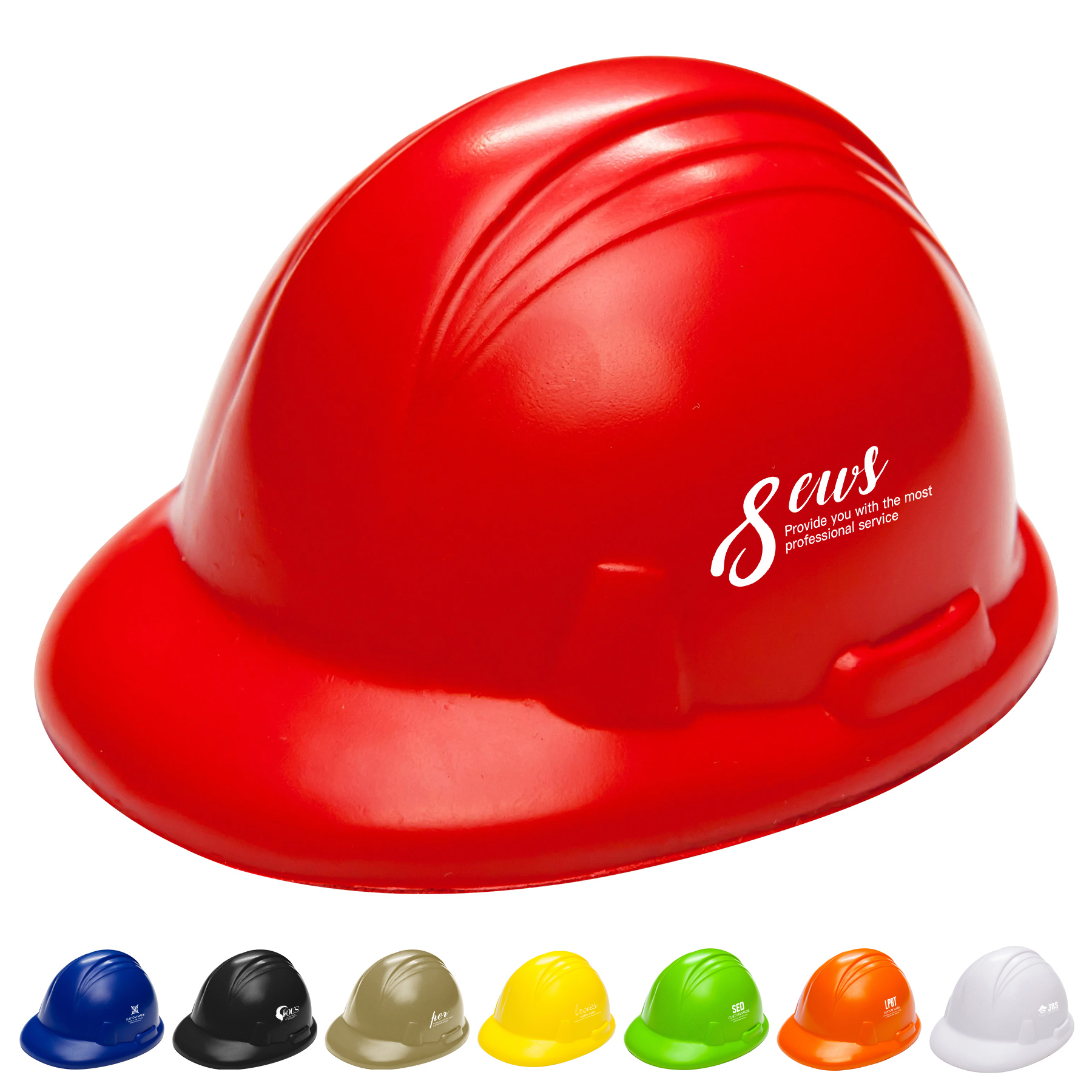 PU Hard Hat Shaped Stress Reliever Ball 1