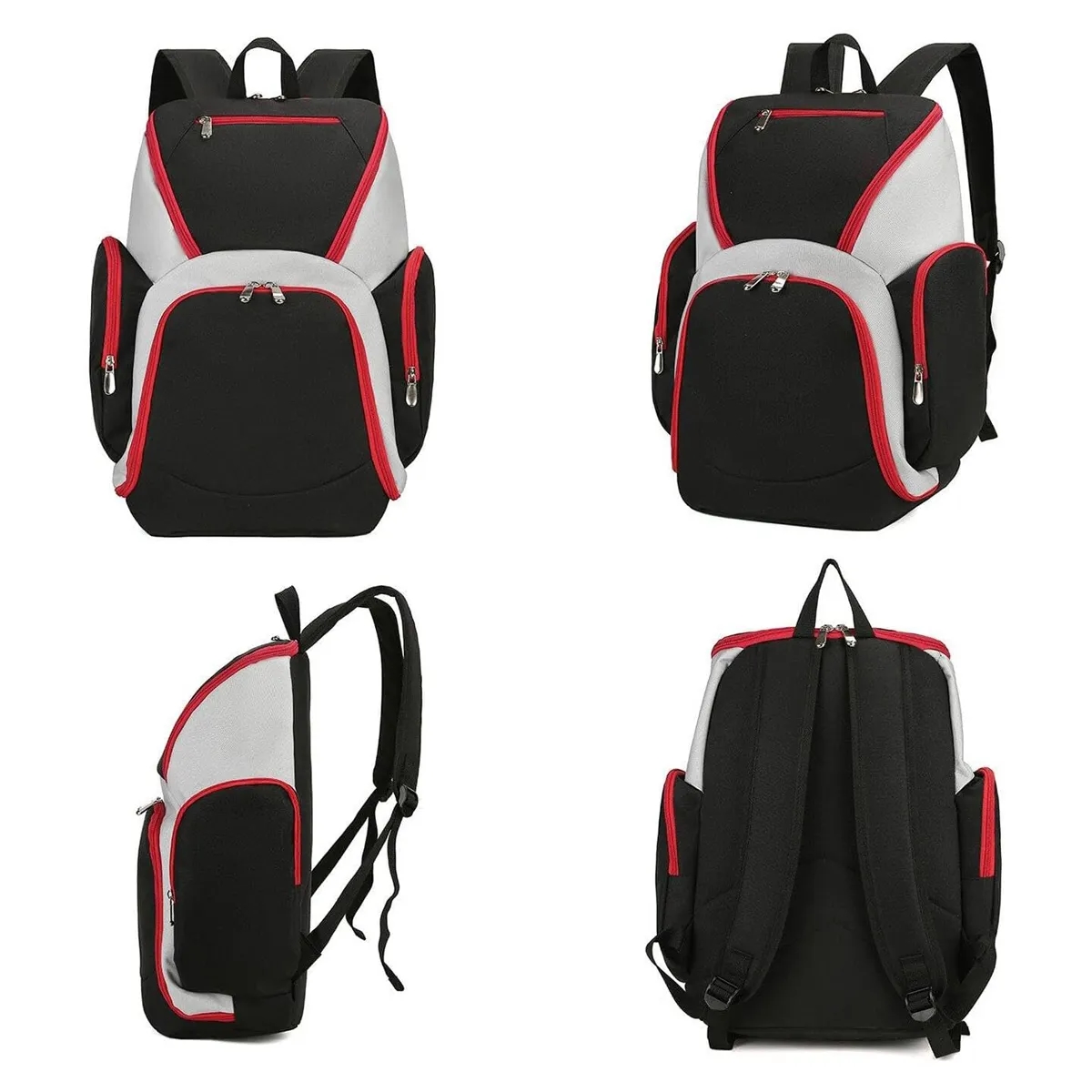 Large Capacity Sports Backpack with Separate Ball Holder 4