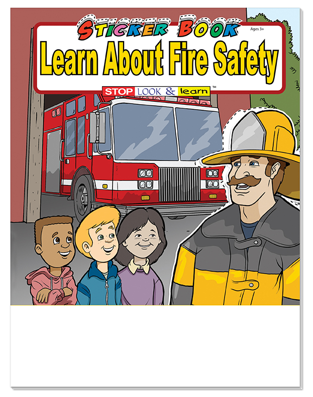 STICKER BOOK SET - Learn About Fire Safety Sticker Book Fun Pack 3