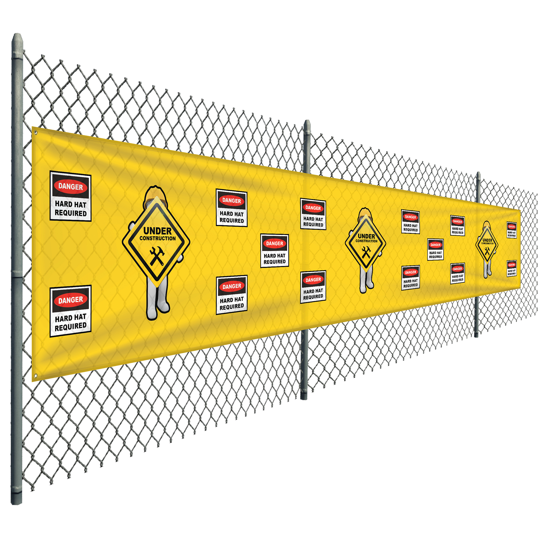 3' x 15' Custom Knitted Polyester Banner 6