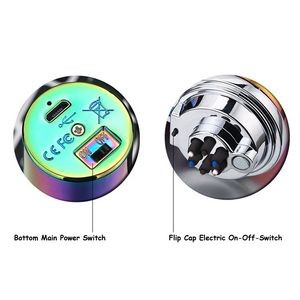 Three Electric Arc Lighter With Flip Cap And USB Charging 22