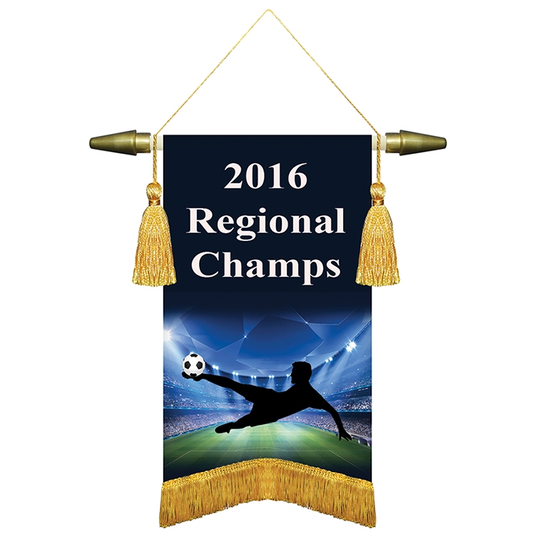 6" x 9" Podium Banner, Angle Cut / with Fringe 2