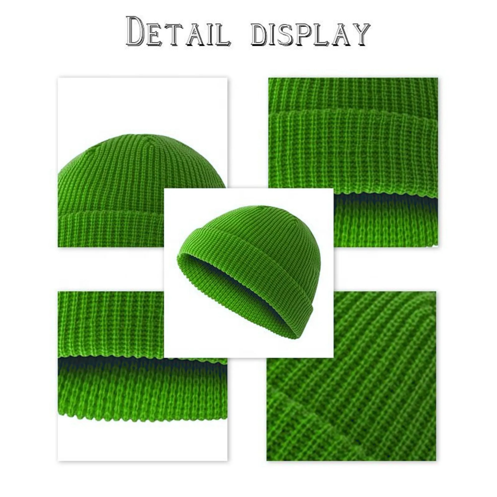 MOQ 100 PCS Stay Cozy Fashionable Core Spun Yarn Caps 1