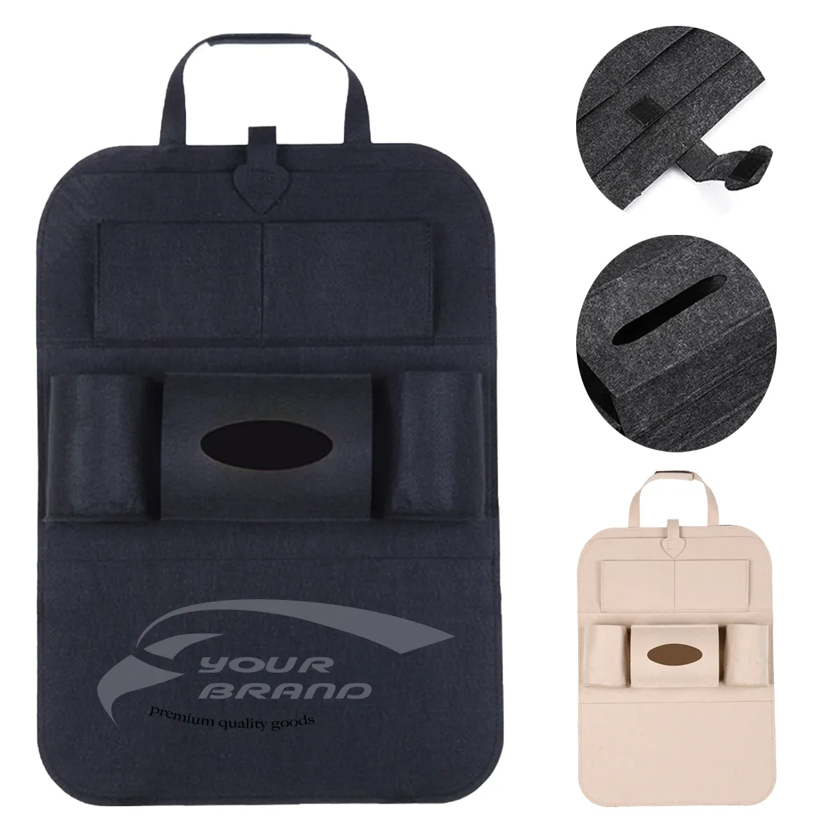 Hanging Car SeatBack Organizer With Shoulder Strap 2