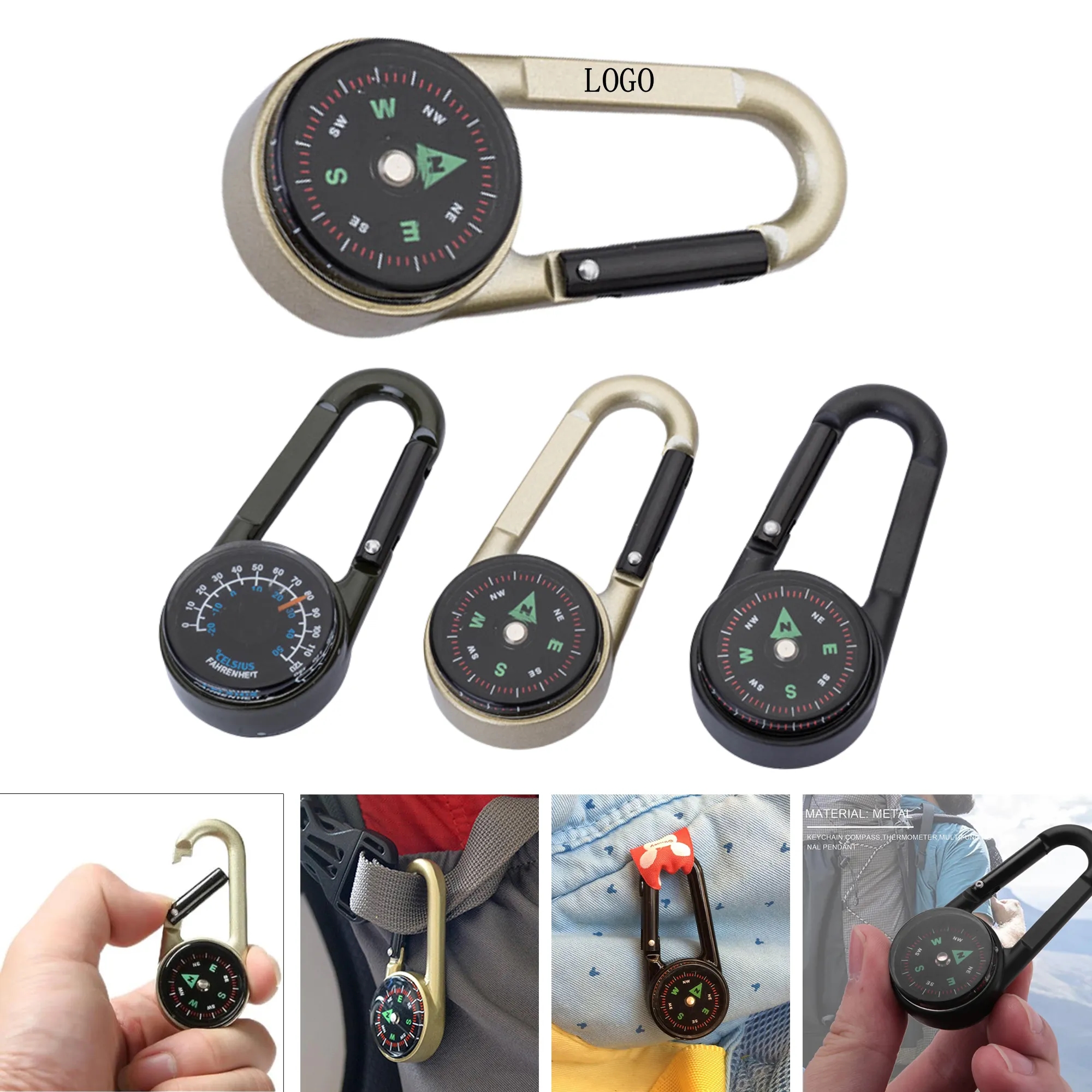 Waterproof Zinc Alloy Outdoor Compass 4