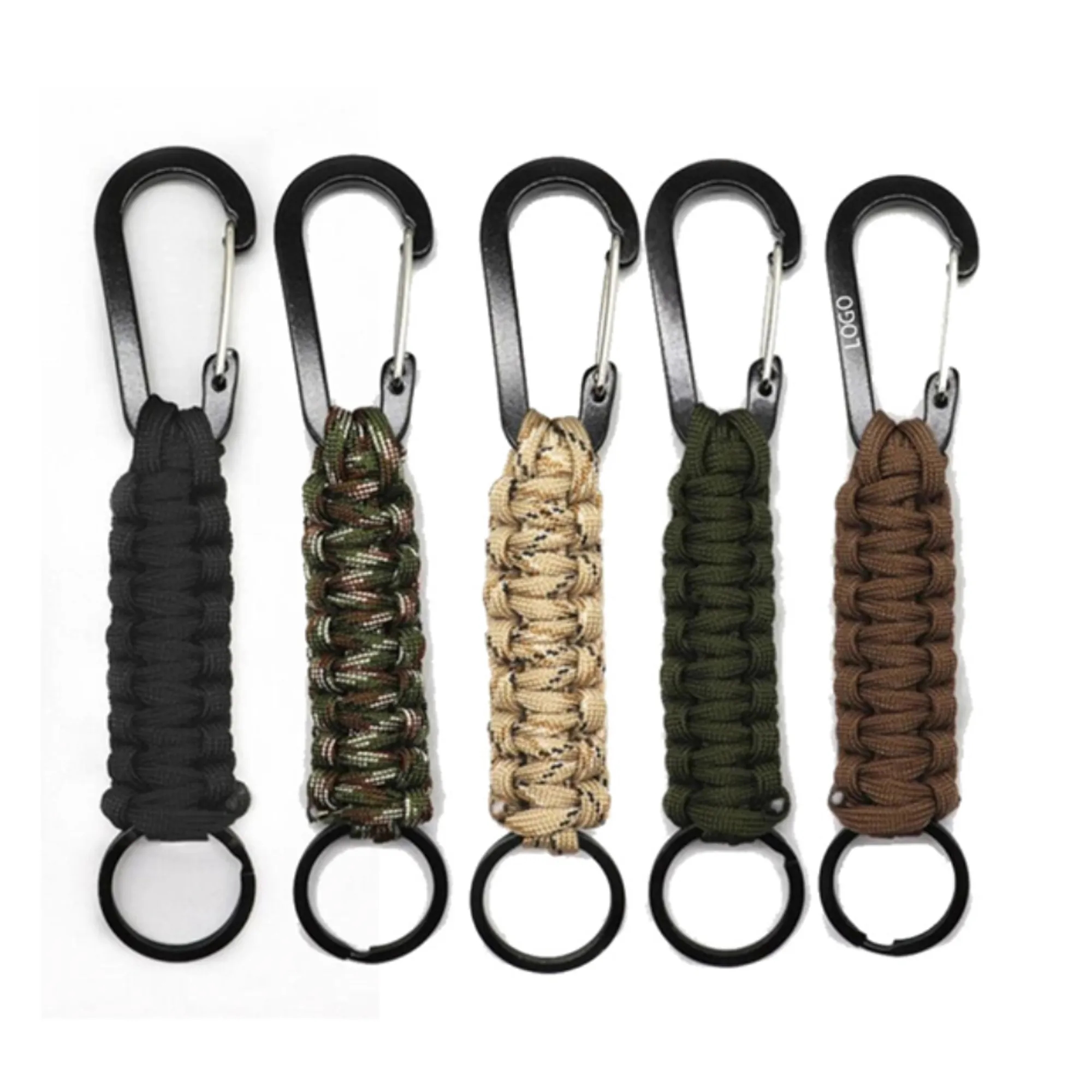 Paracord Survival Rope Keychain Carabiner 14