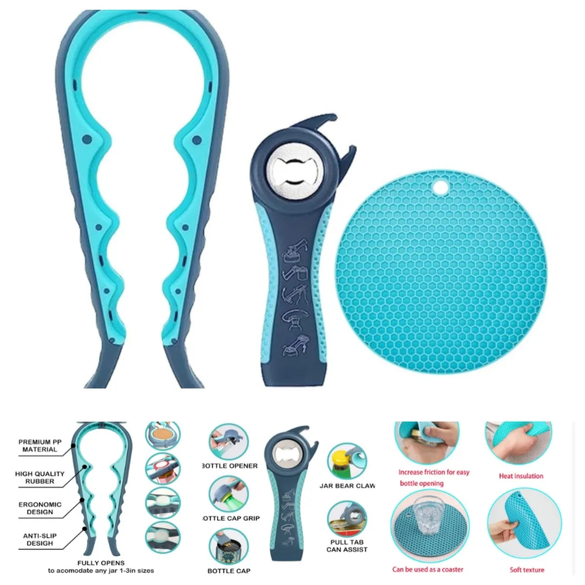 3-Piece Set Bottle Opener 3