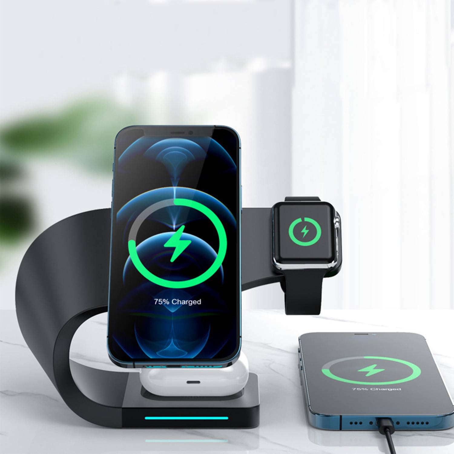 3-in-1 magnetic wireless mobile phone charger 1
