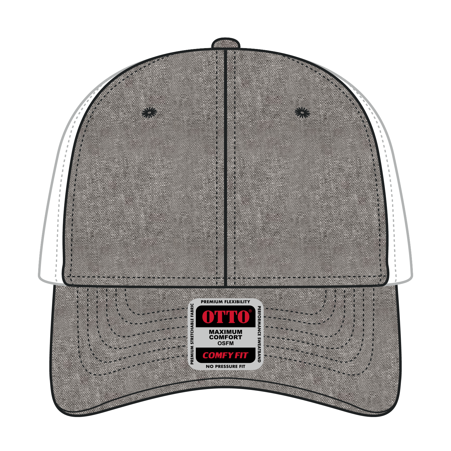 OTTO CAP® OTTO COMFY FIT® 6 Panel Low Profile Mesh Back Trucker Hat 14