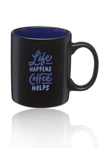 11 oz. Matte Two-Tone Coffee Mugs 1