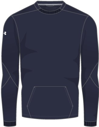 Men's UA CTG Warm-Up Layering Crew, custom hoodie or sweatshirt with logo imprint 7