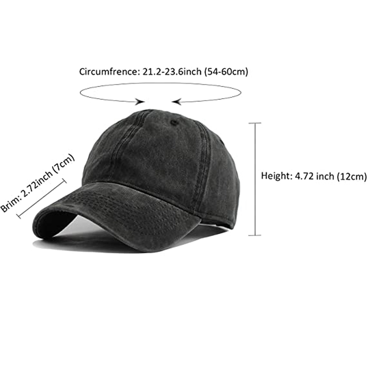 Unisex Vintage Cotton Baseball Hat 4