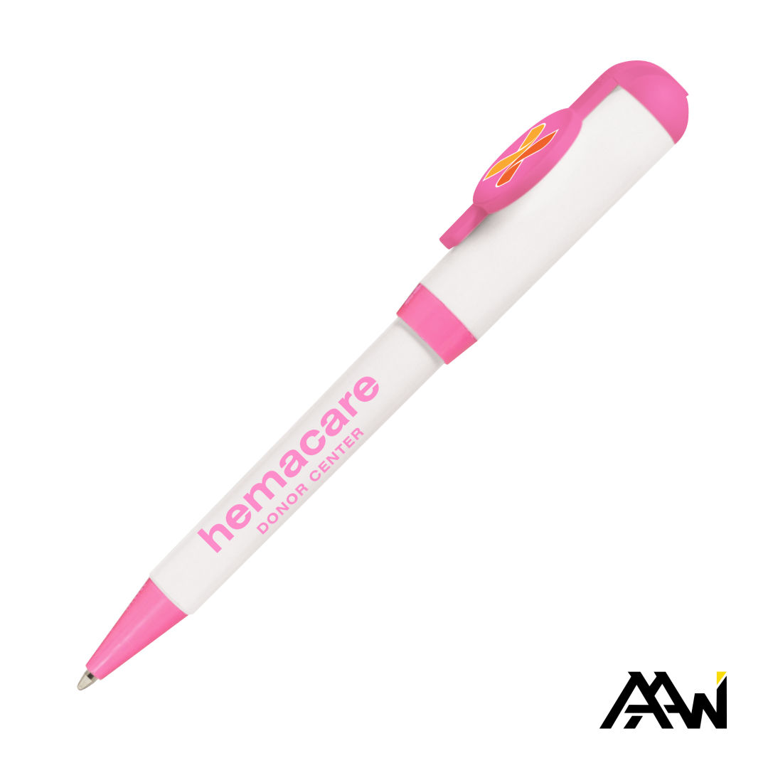 Jumbo VividPrint™ Billboard Twist White Pen - Colored Accent 7