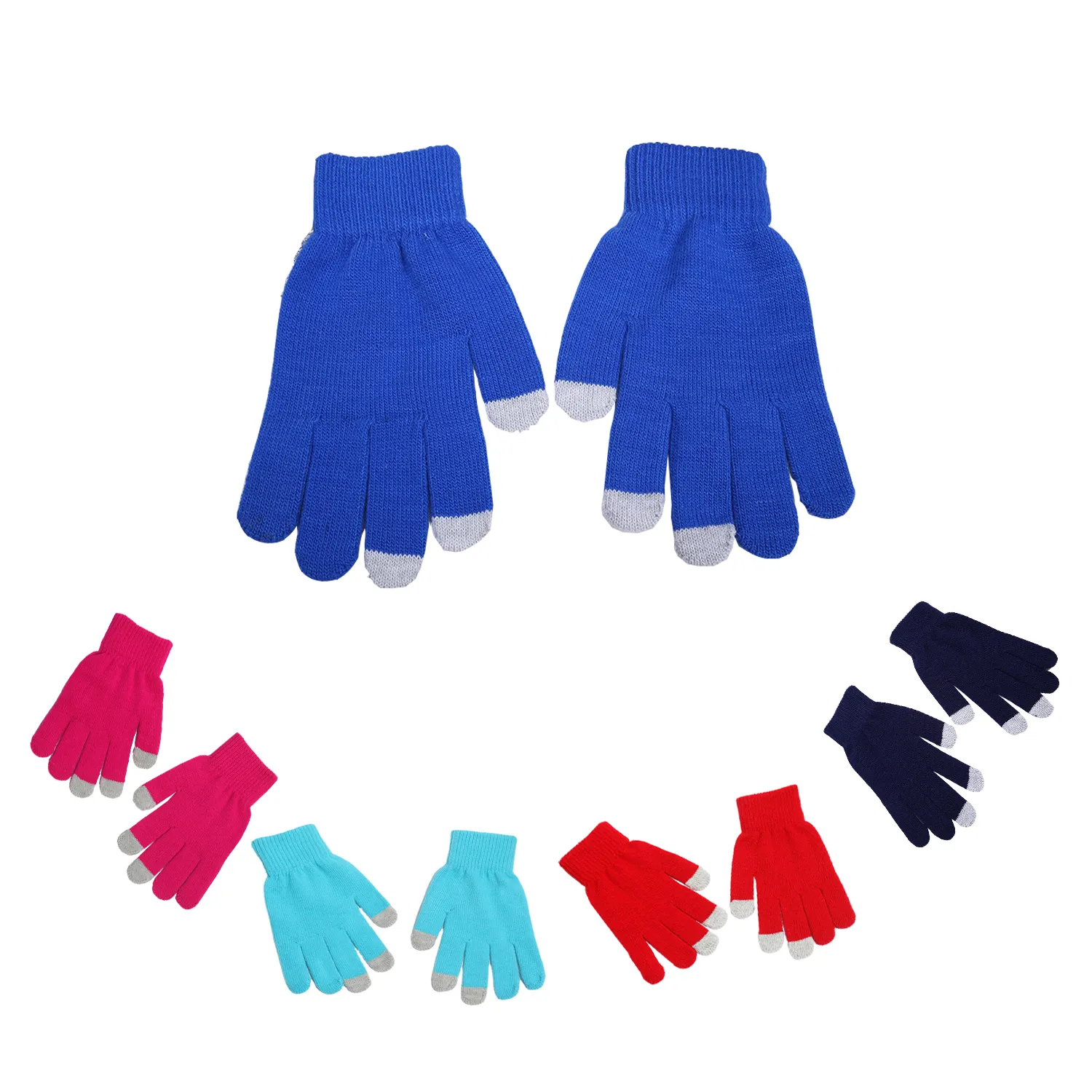 Three Fingers Custom Color Touch Secreen Gloves 2