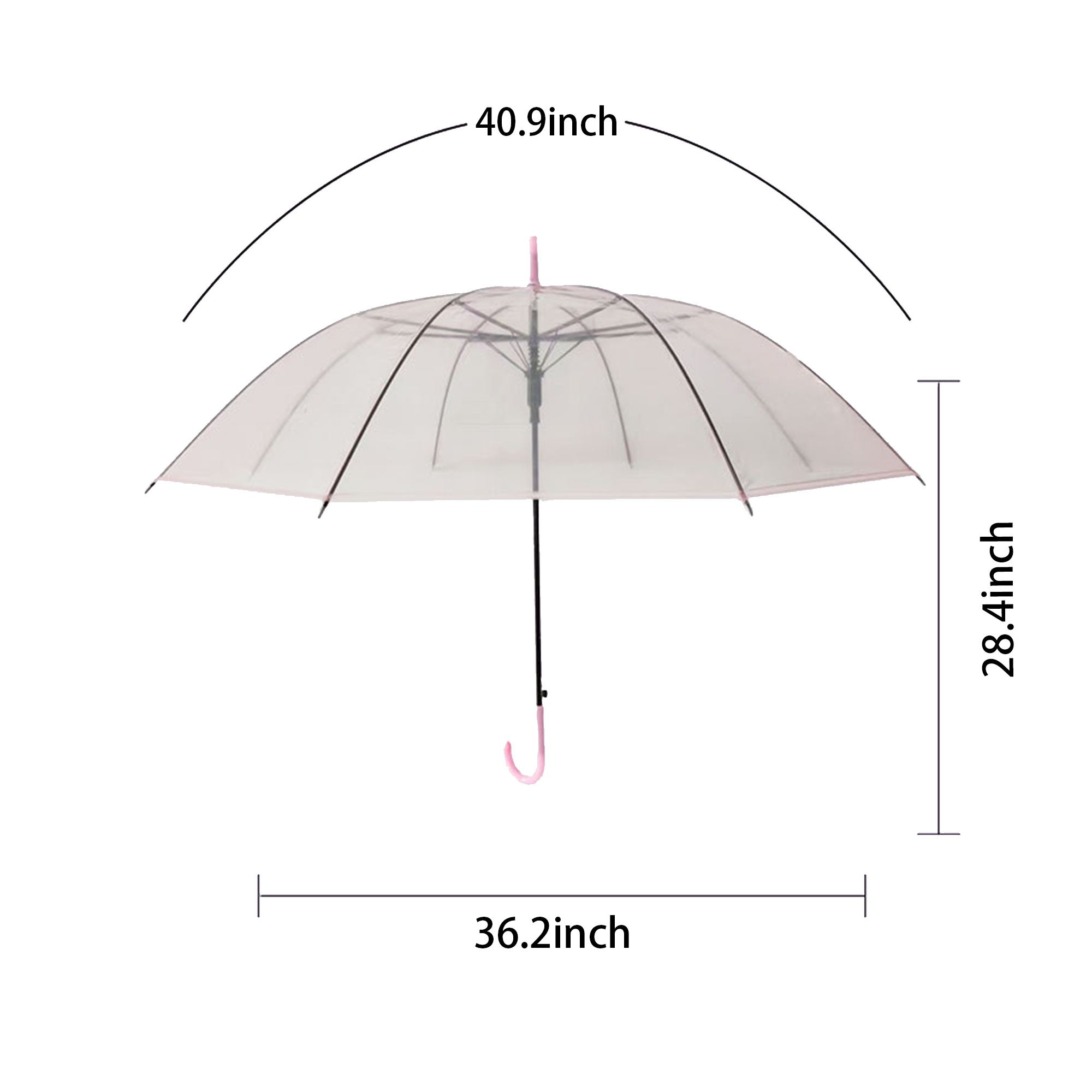 Clear Transparent Colorful Umbrella 5