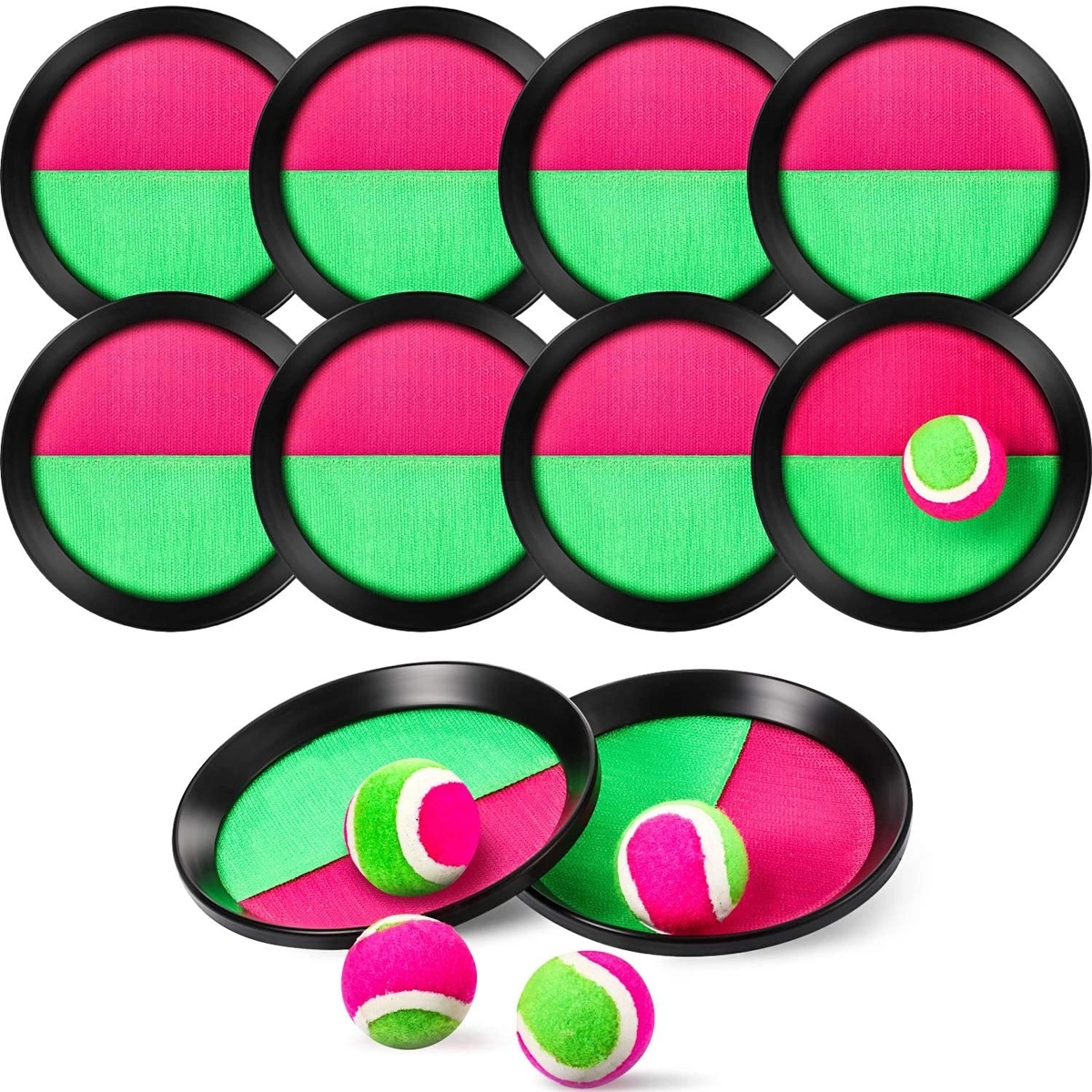 Paddle Catch And Toss Game Set 4