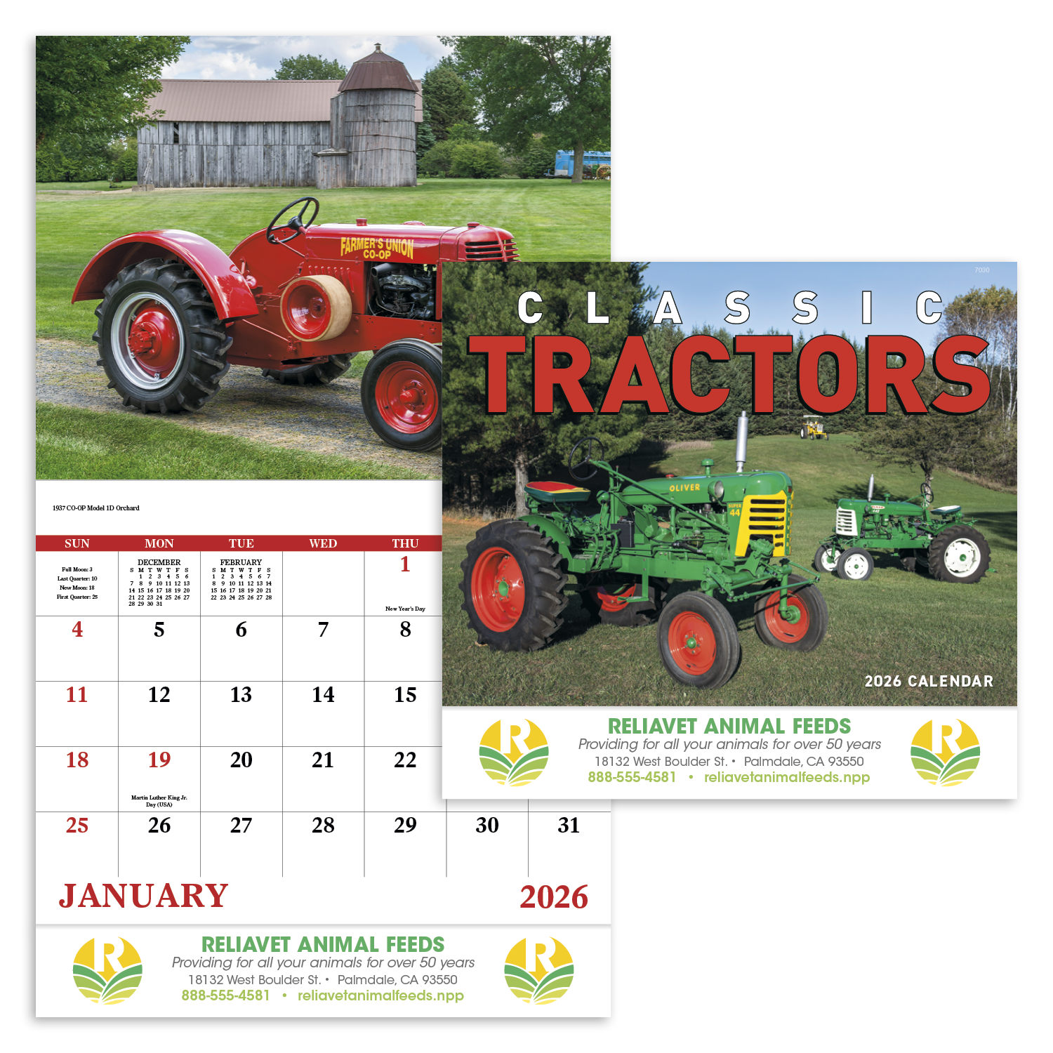 Good Value™ Classic Tractor - Stapled Calendar 56