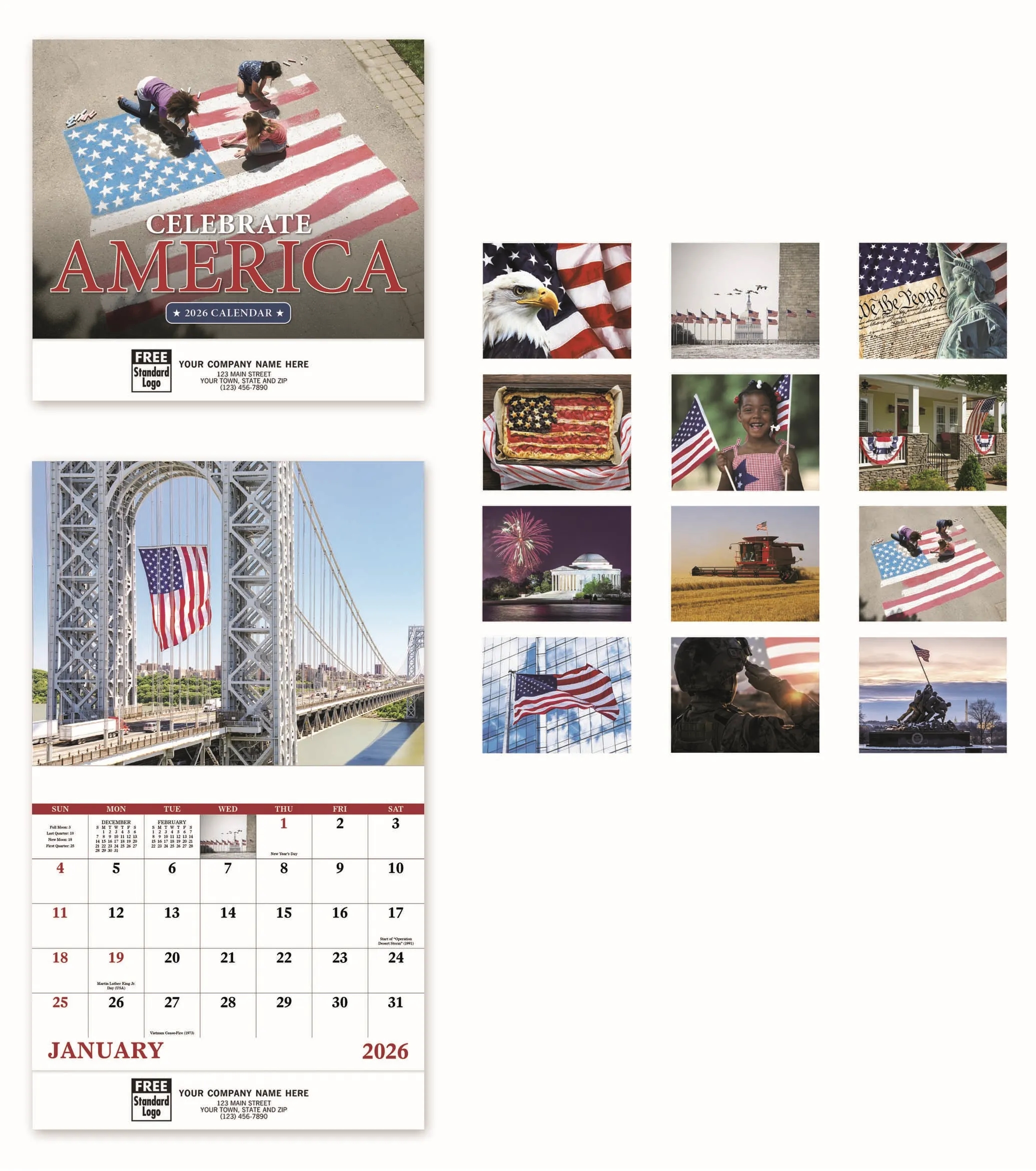 Calendars - Wall, Celebrate America 1