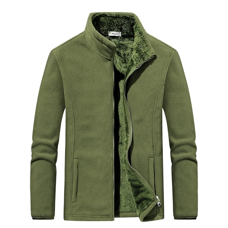 Men's Sherpa Lined Jacket Polar Fleece Full-zip Parka Coat 10