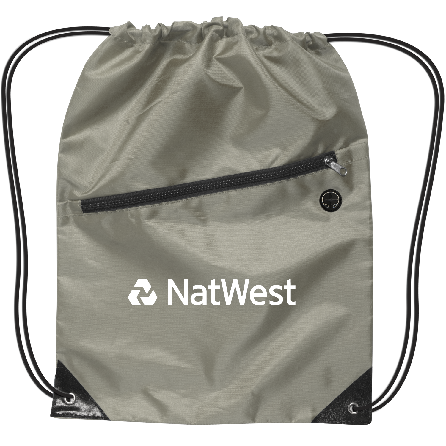 Drawstring Backpack w/ Zipper 3
