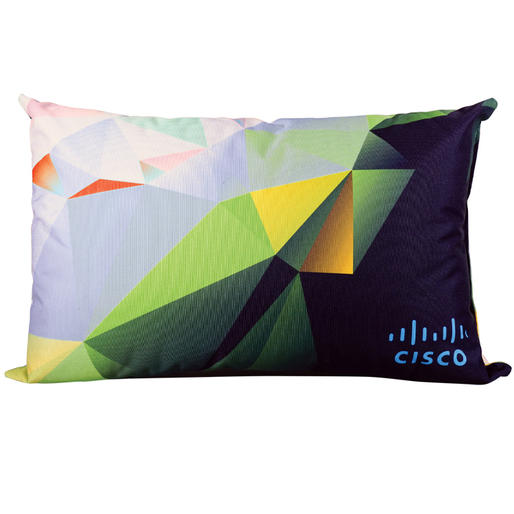 Sublimated 14"H x 22"W Lumbar Pillow 3