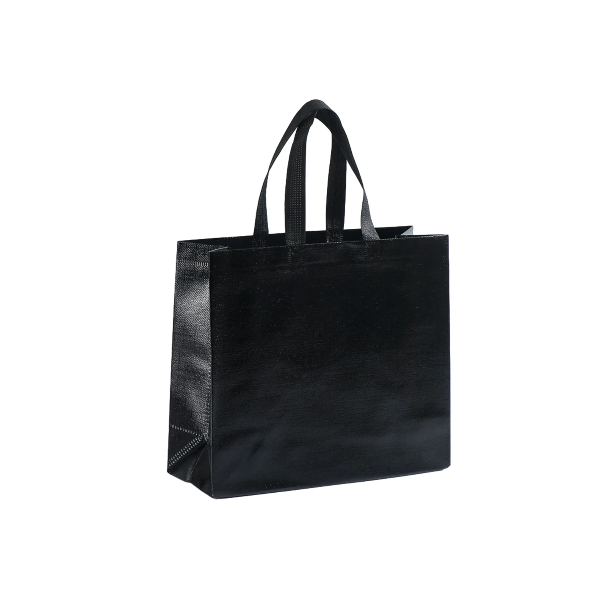 Reusable  Glossy Non-woven Laser Tote Bag 1