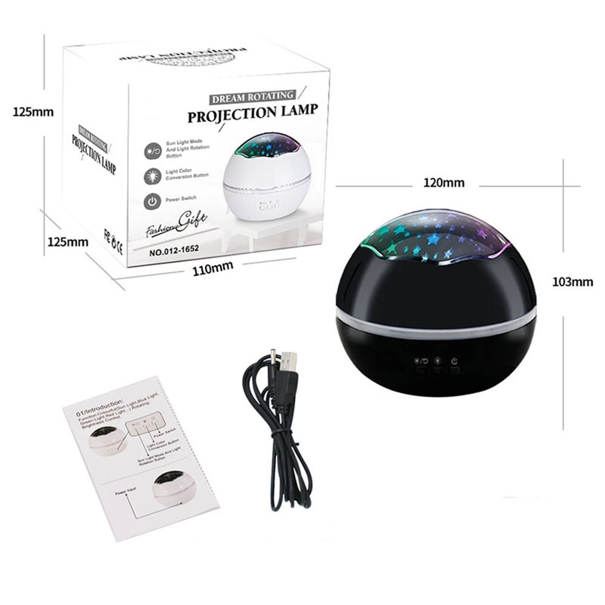 Night Light Moon Star Projector 6