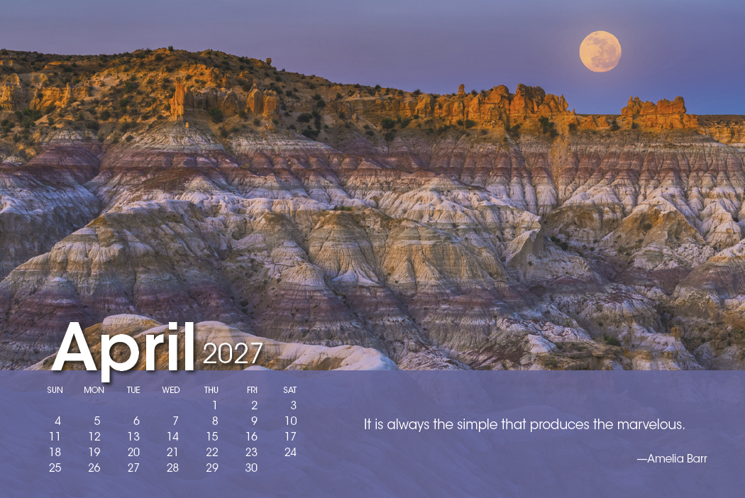Triumph® Calendars Scenic Moments Large Desk Calendar 38