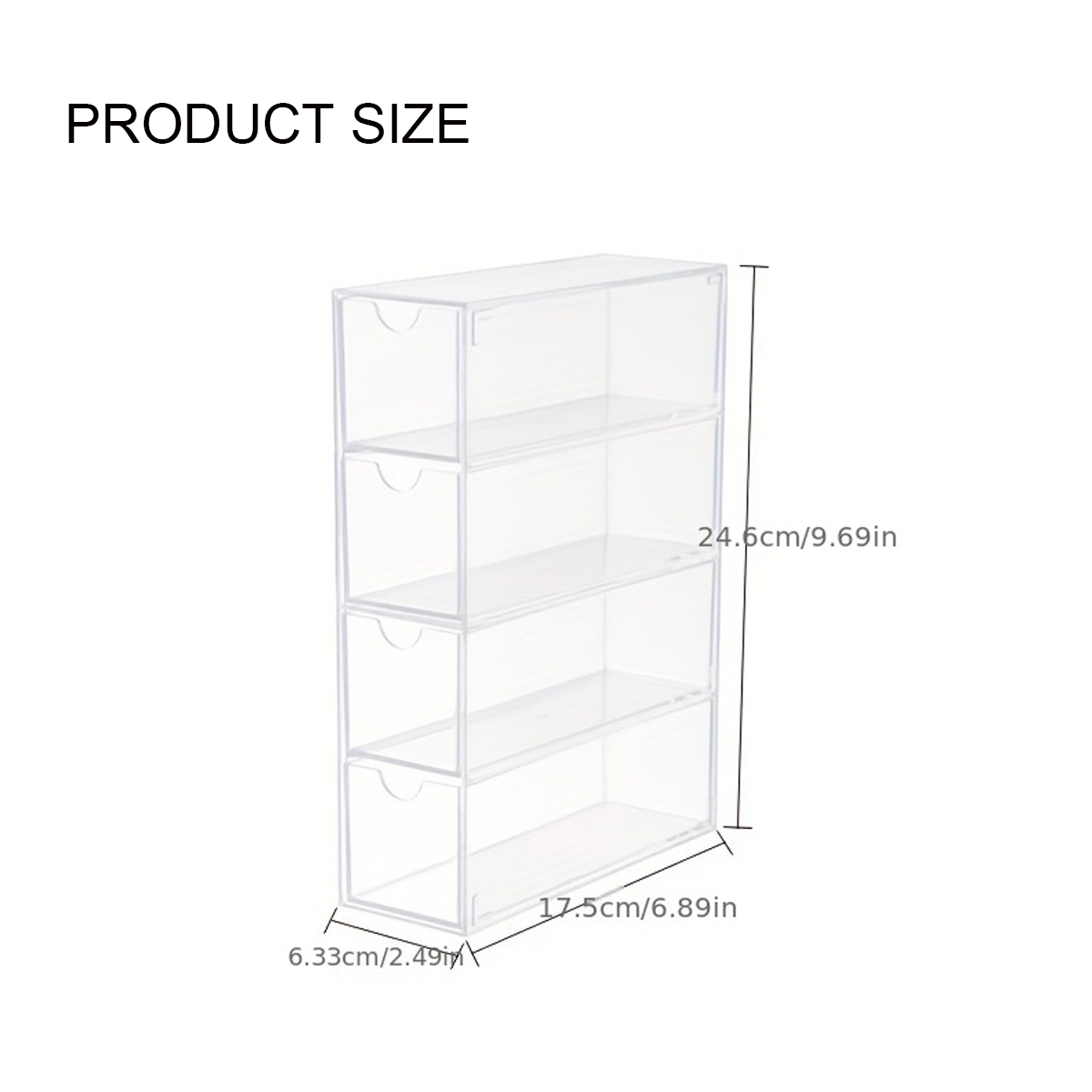 Four-layer drawer glasses stationery makeup storage box 4