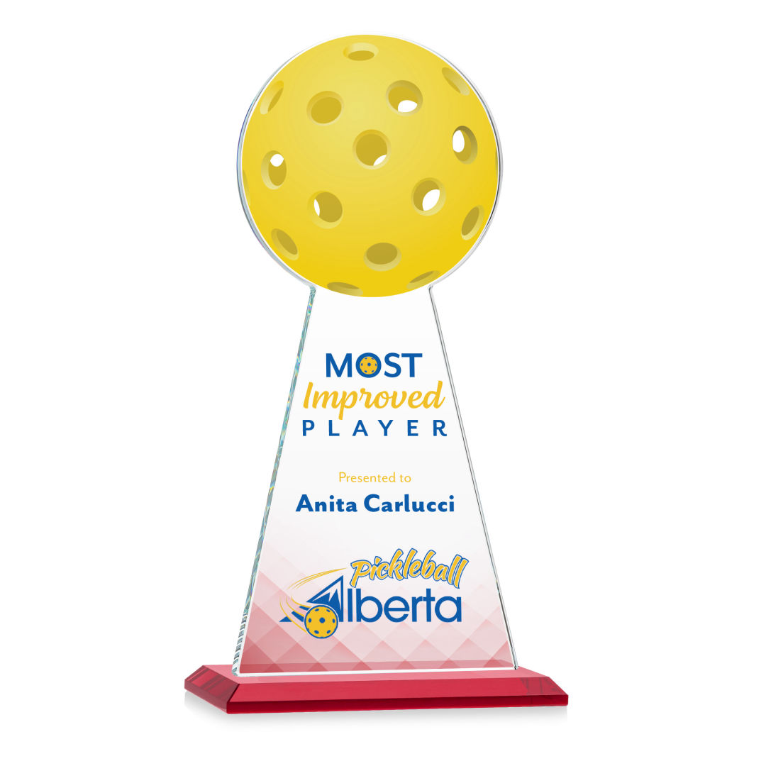Edenwood Pickleball VividPrint™ Award - Red 8