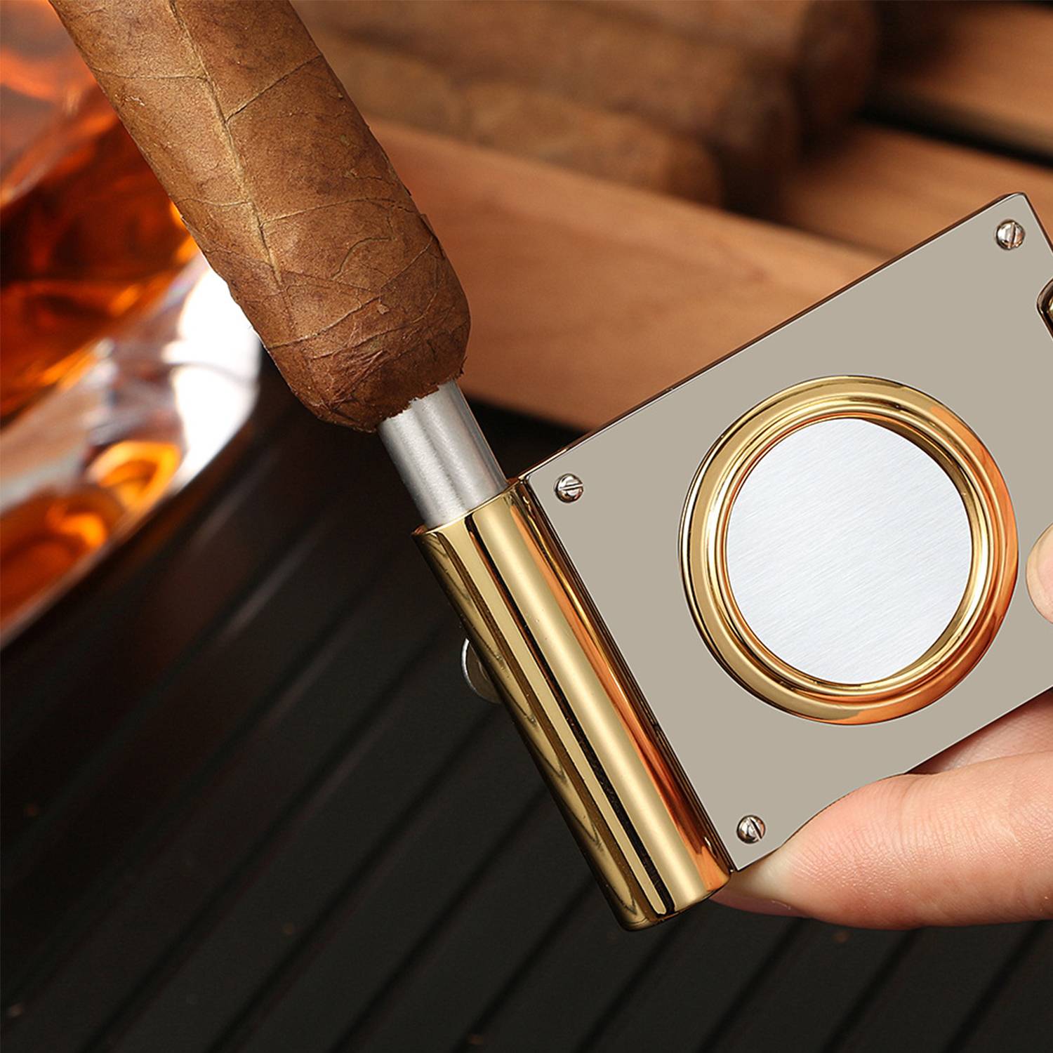 Multi-Function Stainless Steel Ideal Gifts Cigar Cutter 3