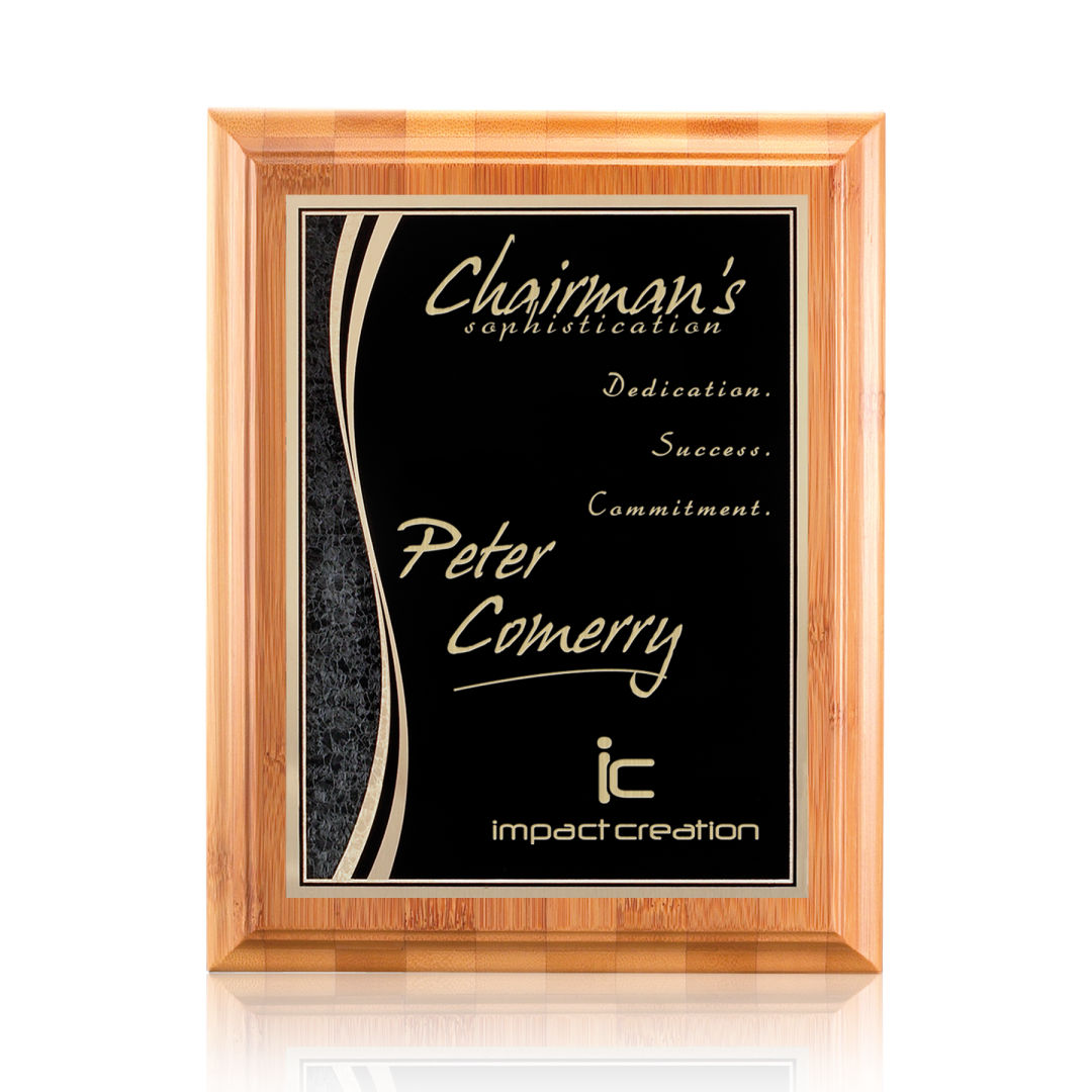 Bamboo/Finch Plaque - Black 5