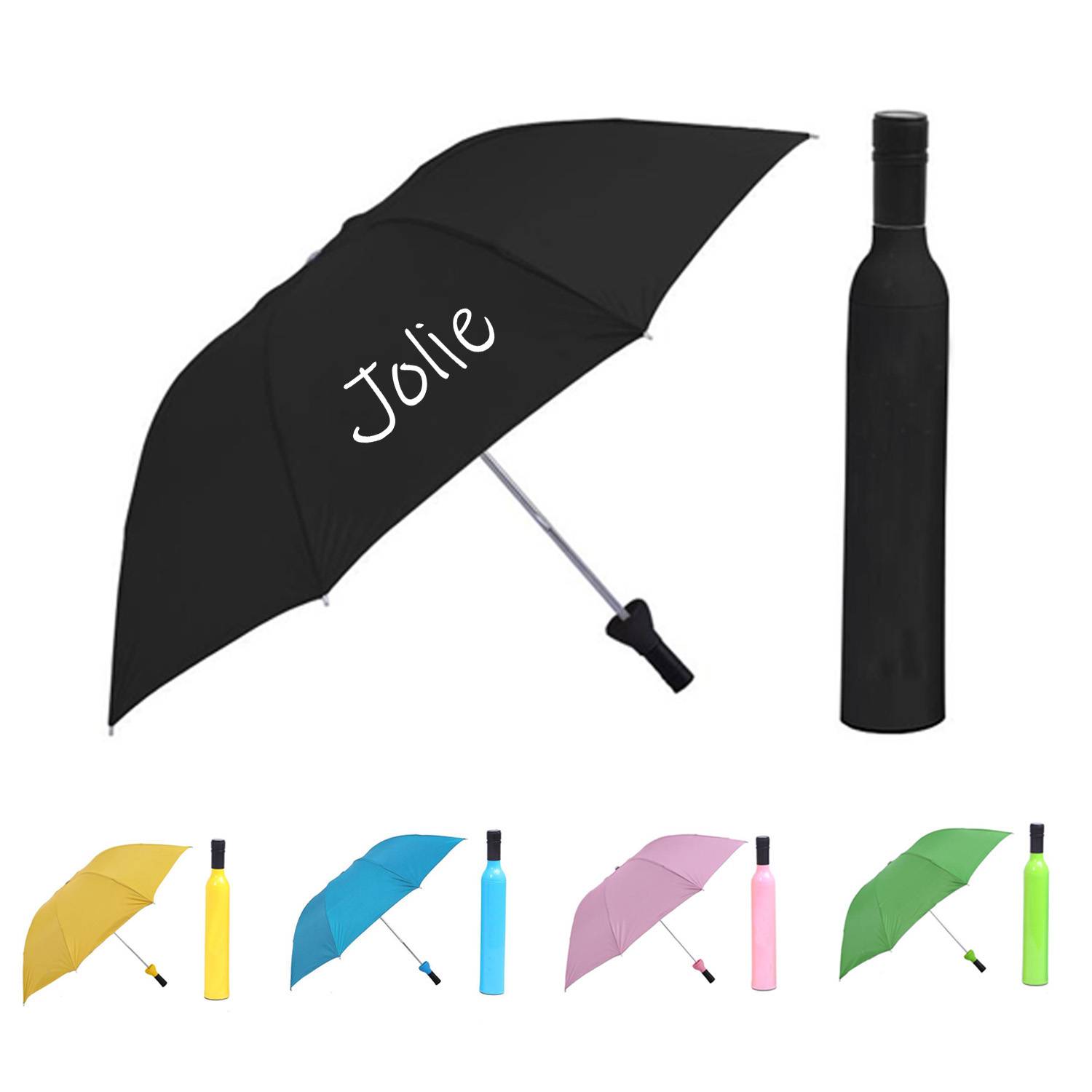 Advertising Sunshade Wine Bottle Folding Umbrella