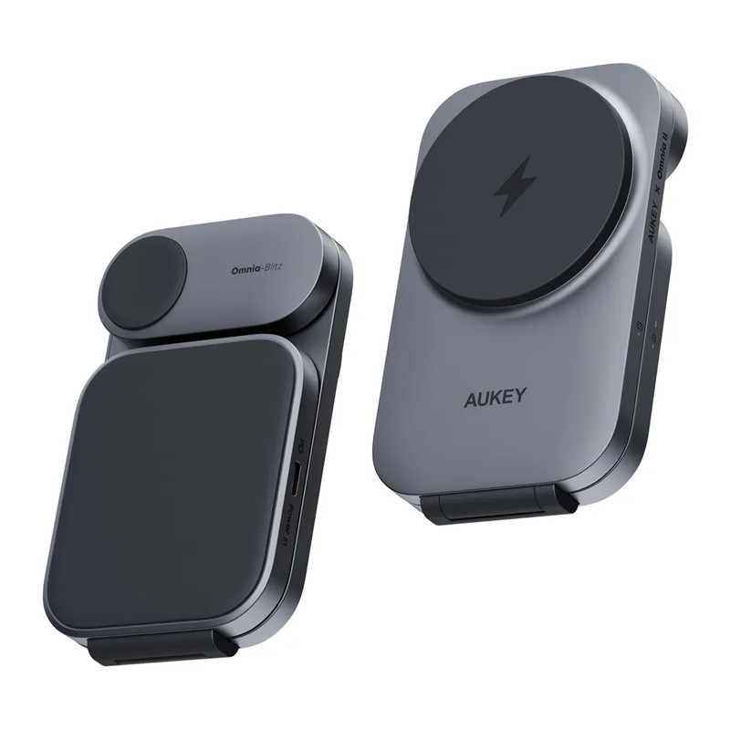 Aukey qi2 Foldable 3-in-1 Magnetic Ultra Fast Wireless Charger 1