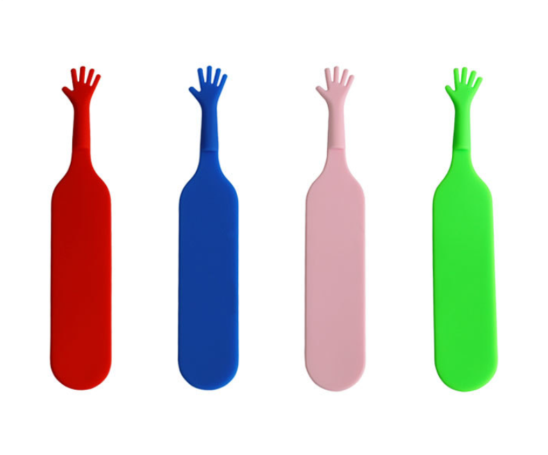 Elastic Silicone Palm Design Promotional Gift Bookmark 2