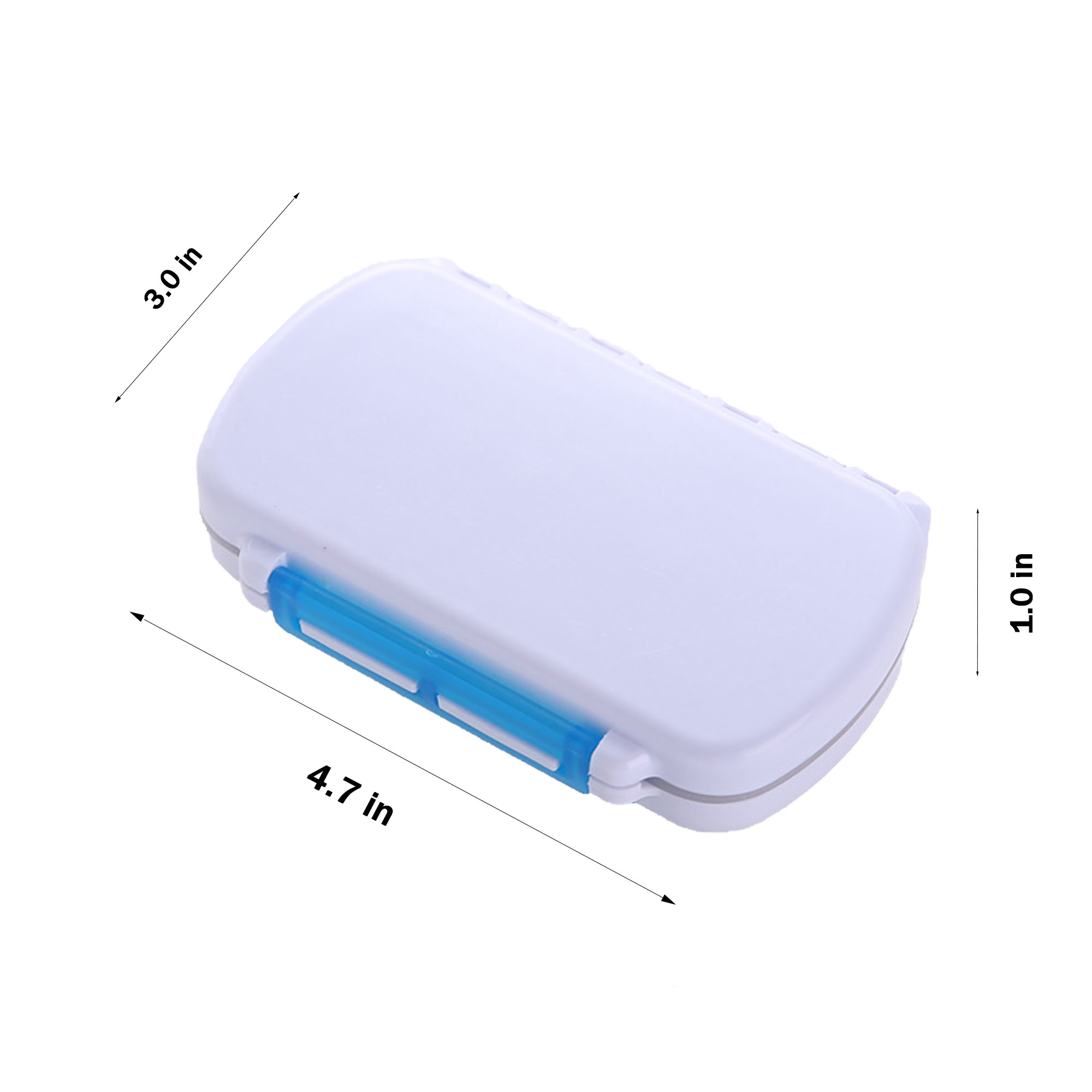 Rectangular 6-Grid Airtight Pill Organizer 2