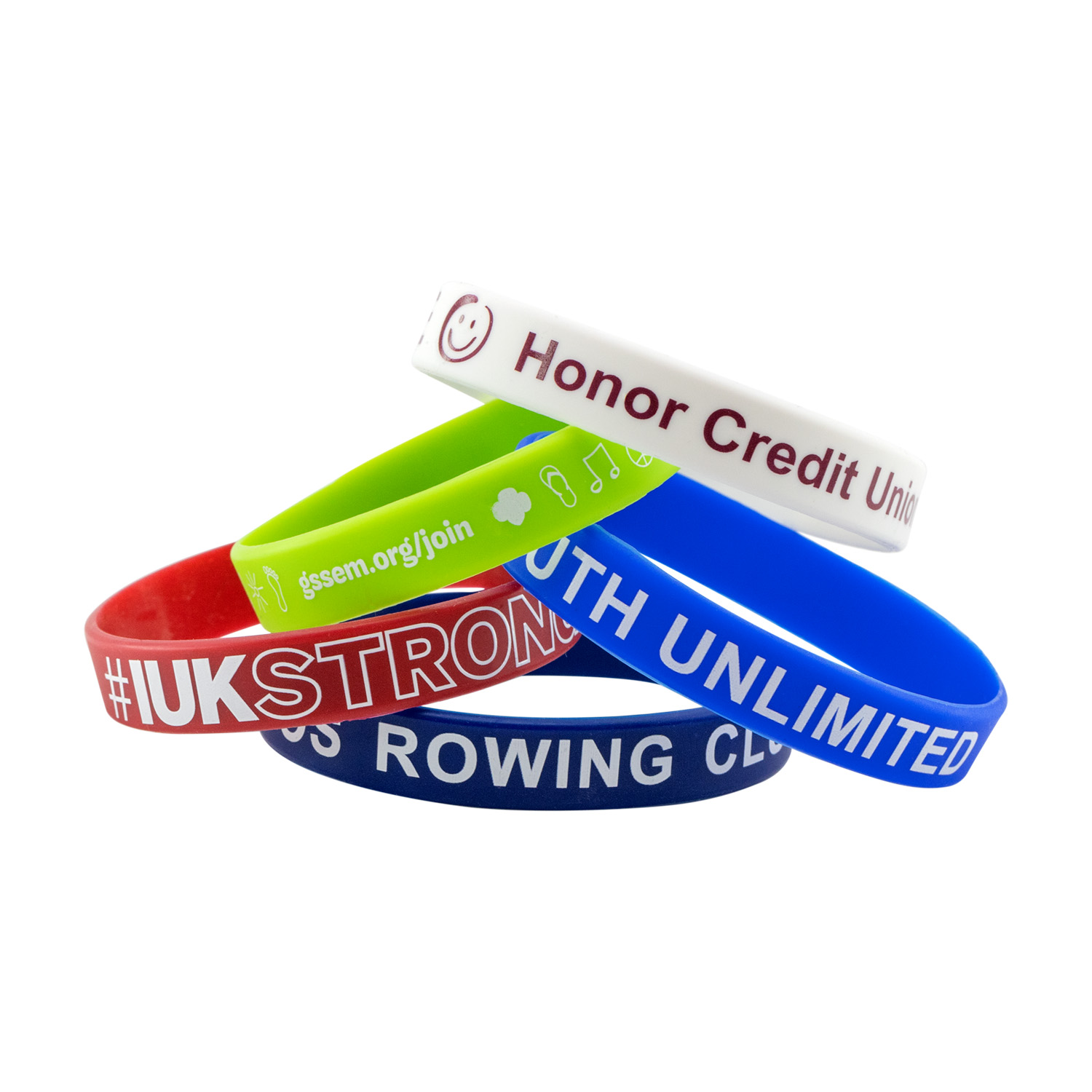 Printed Silicone Awareness Bracelets 6