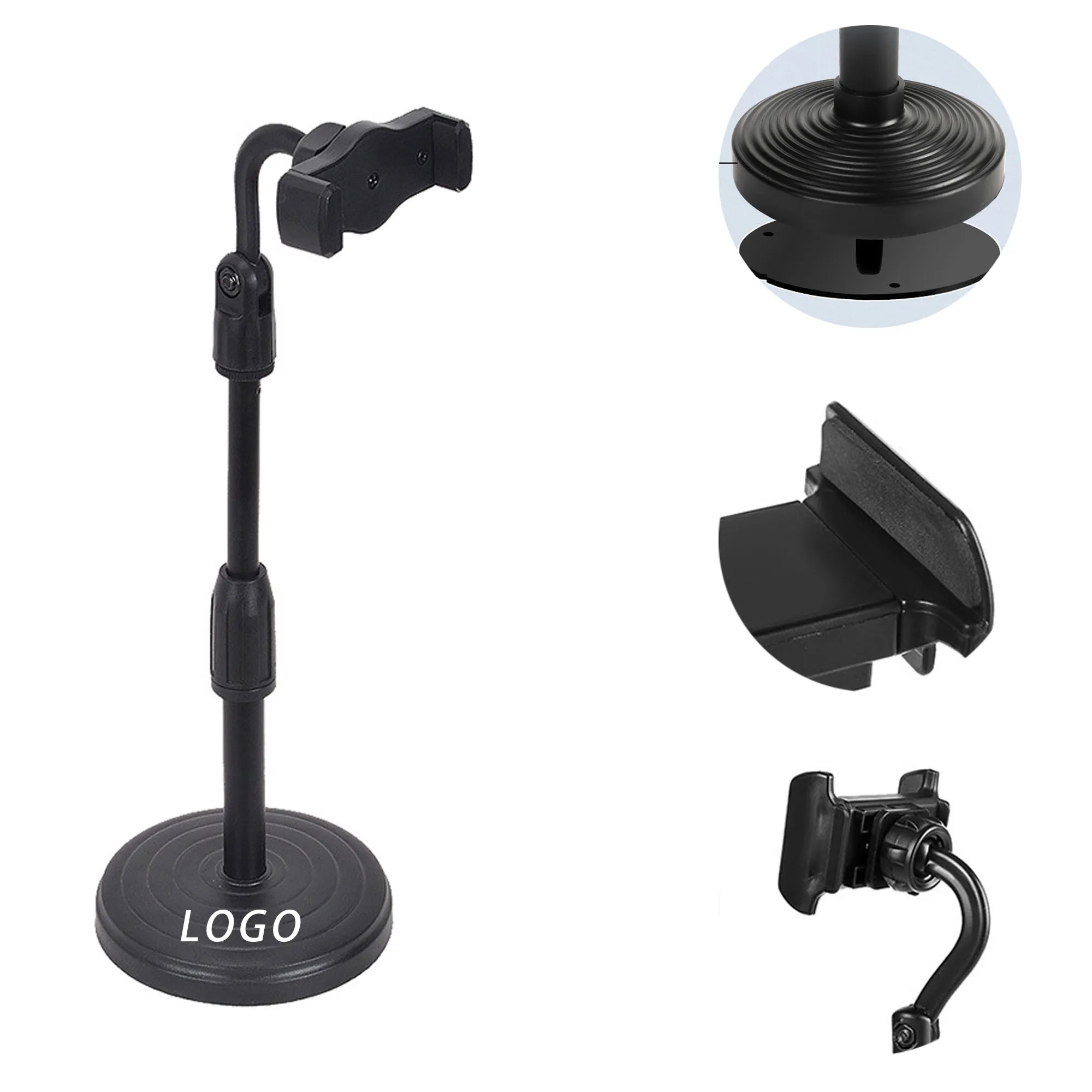 Foldable ABS Phone Stand With Logo For Office, Travel, Gift