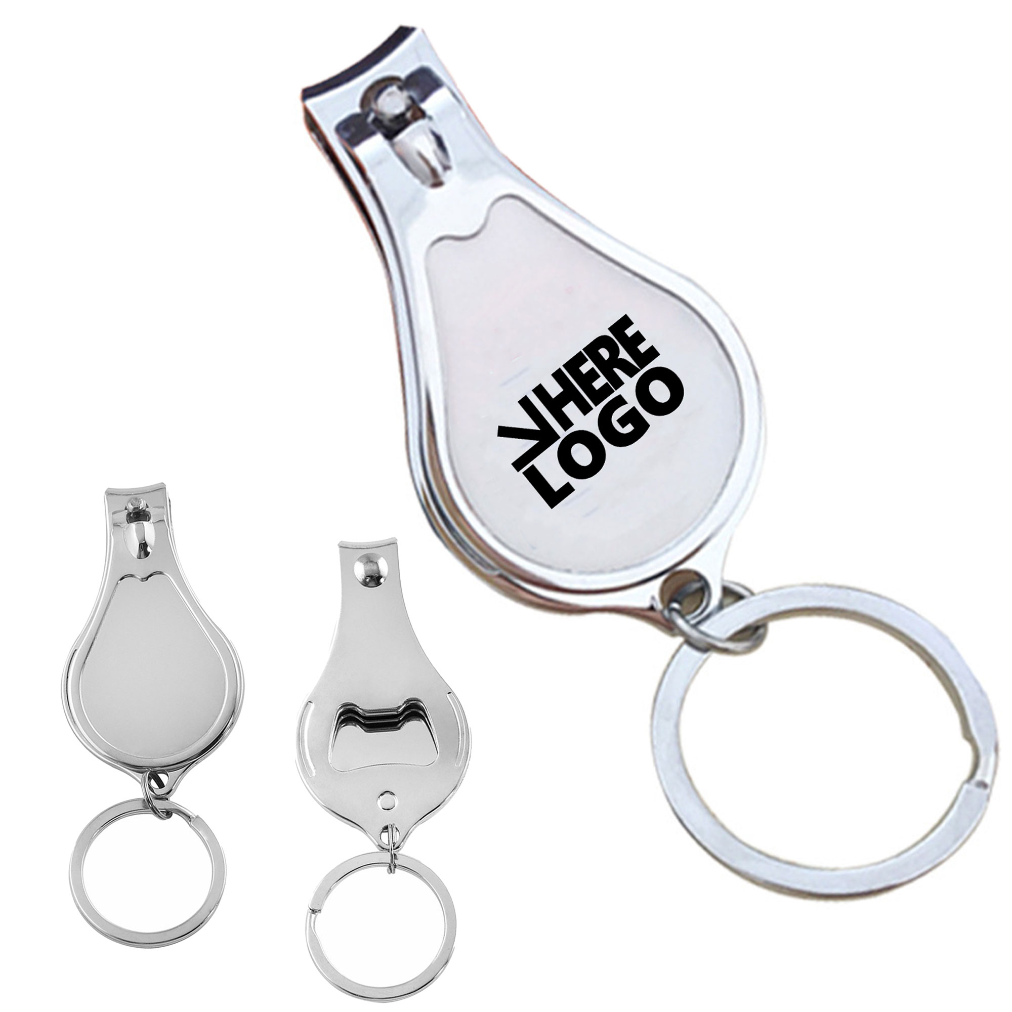 MOQ 20 Bottle Opener Nail Clipper Keychain 2